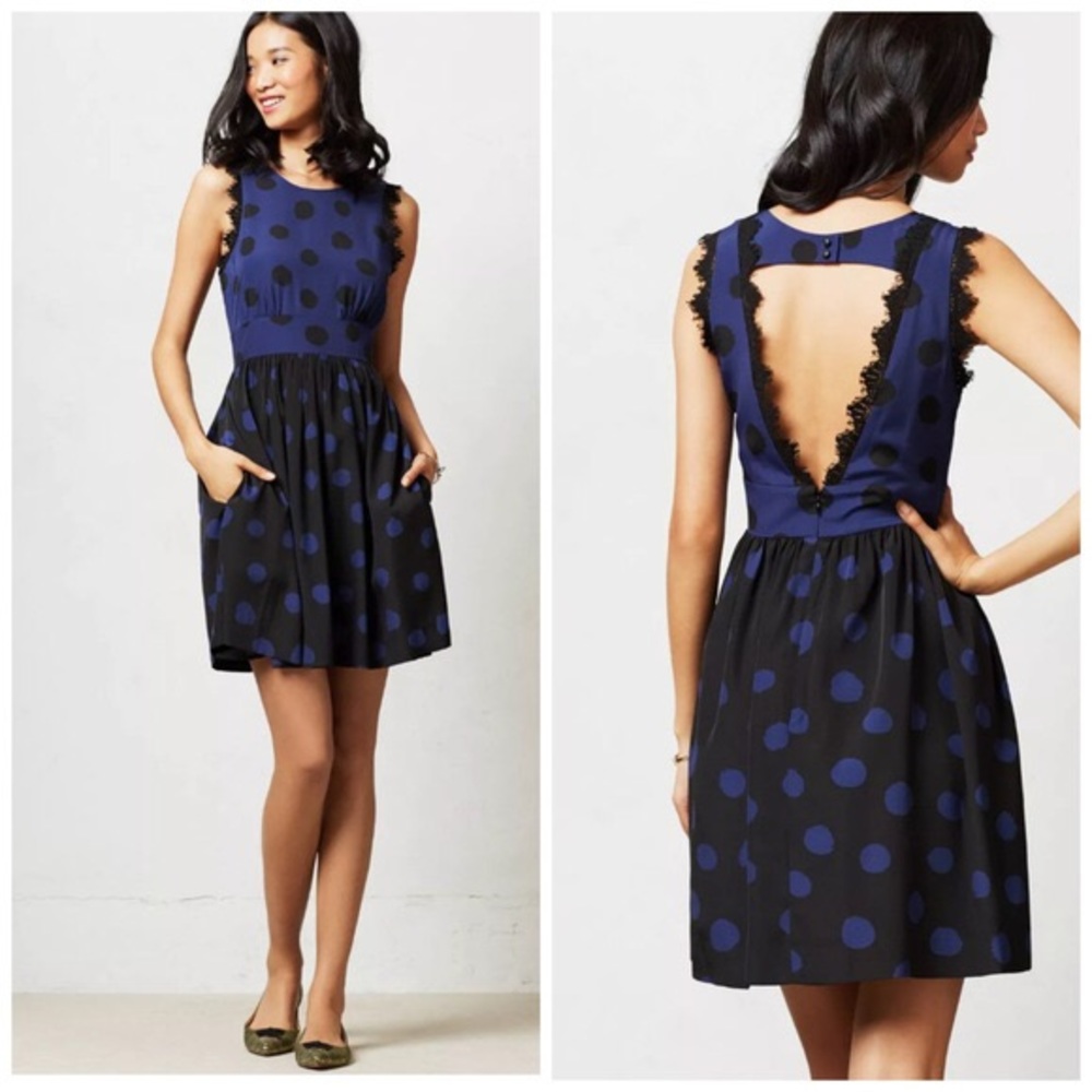 Corey Lynn Calter Anthropologie Polka Dot Dress 4
